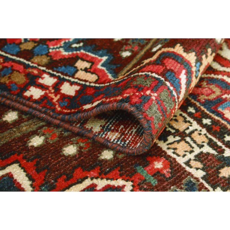 Vintage Distressed Misael Eggplant/Navy Rug - 9'1" x 11'2"