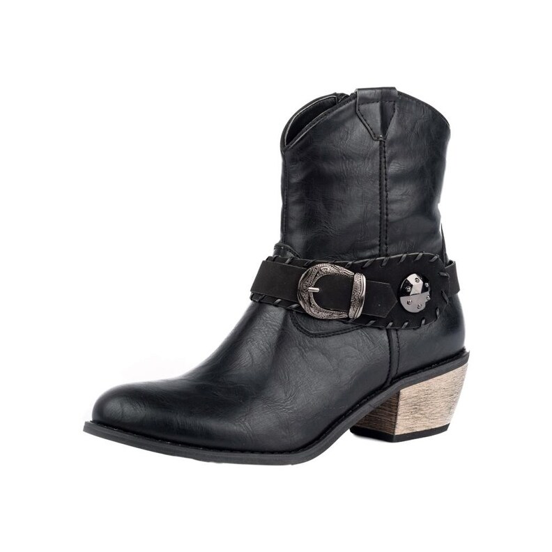 womens black roper boots