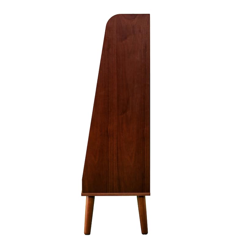SEI Furniture Barrencroft Mid-century Modern Wood Leaning Ladder Bookcase