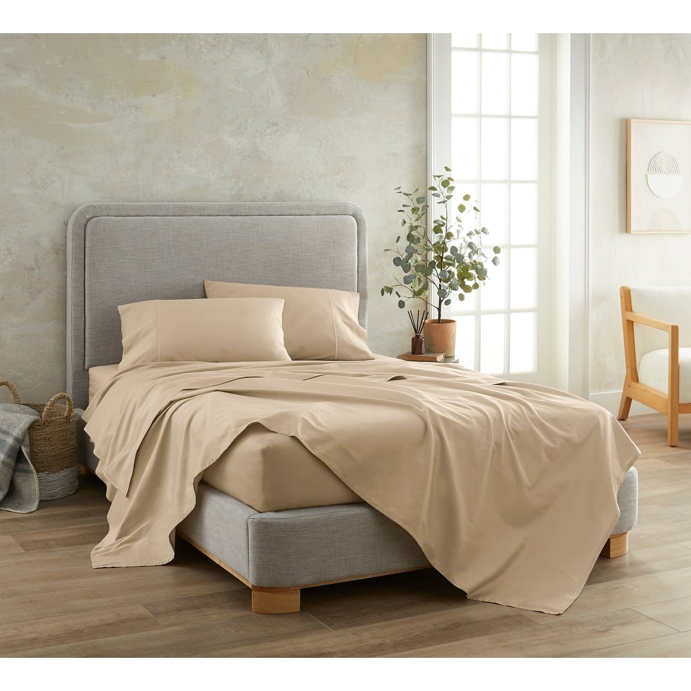 Organic Cotton Sateen Bed Sheets - 300 Thread Count