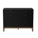 preview thumbnail 2 of 12, Little Seeds Laurel 6-Drawer Dresser Black/Chestnut