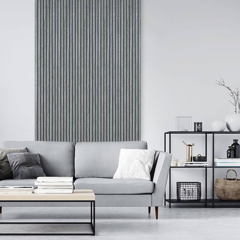 47" x 23" 3D Wood Slat Acoustic Wall Panels for Wall and Ceiling Decor, 4 Pcs - 47.24 inches D × 23.62 inches W × 0.82 inches H