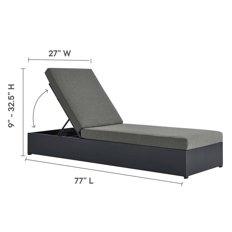 Tahoe Patio Aluminum 3-Piece Chaise Lounge Set