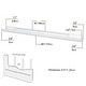 preview thumbnail 6 of 5, Wallniture Denver 46" Floating Shelves for Kids Room Decor, White Bookshelf (Set of 2)