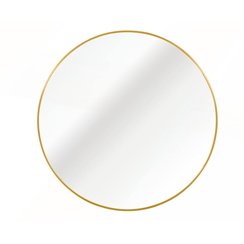32 Inch Metal Framed Round Bathrrom Mirror