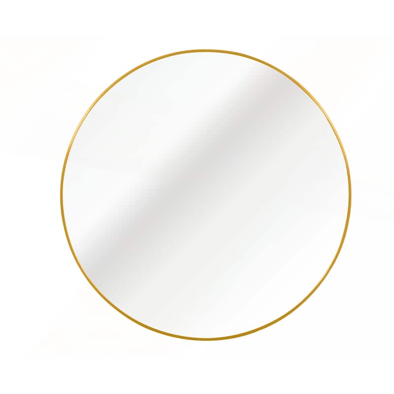 42 Inch Metal Framed Round Bathrrom Mirror 
