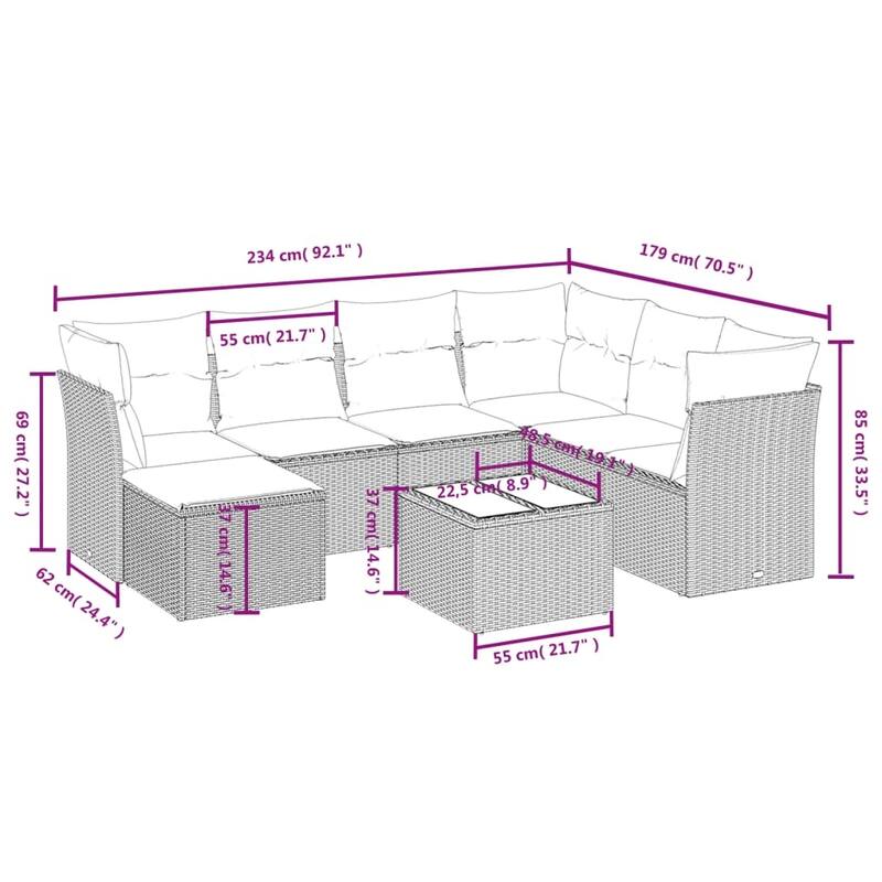 vidaXL Garden Sofa Set