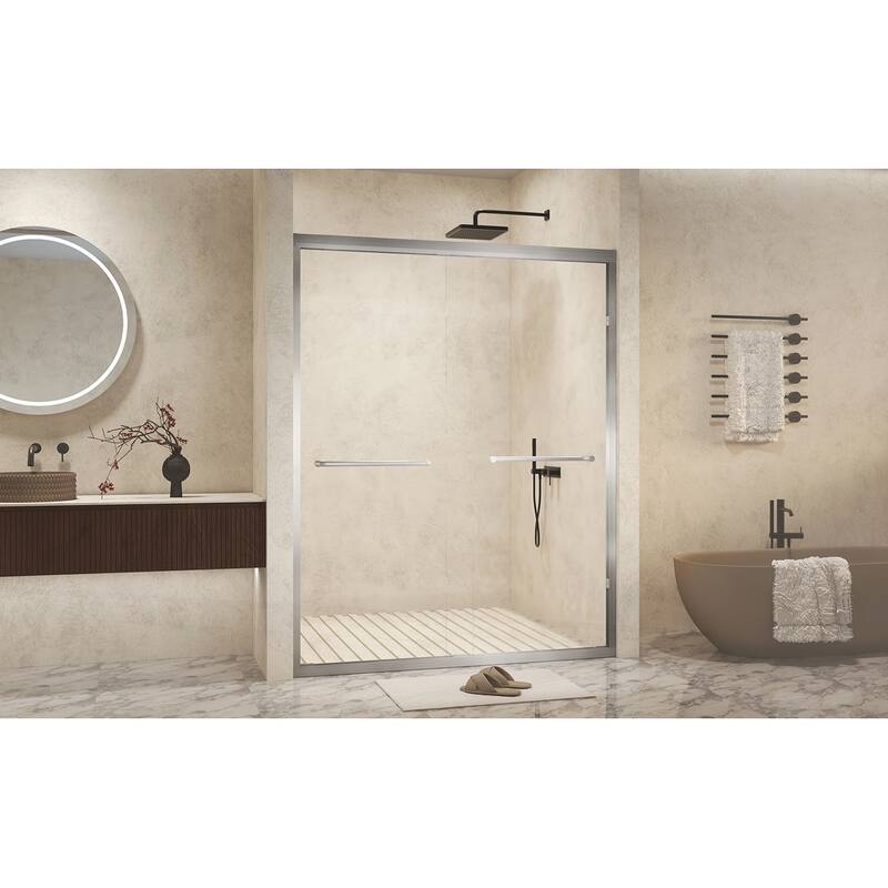 Premium Double Sliding Shower Door with Advanced Safety Features and Stylish Design