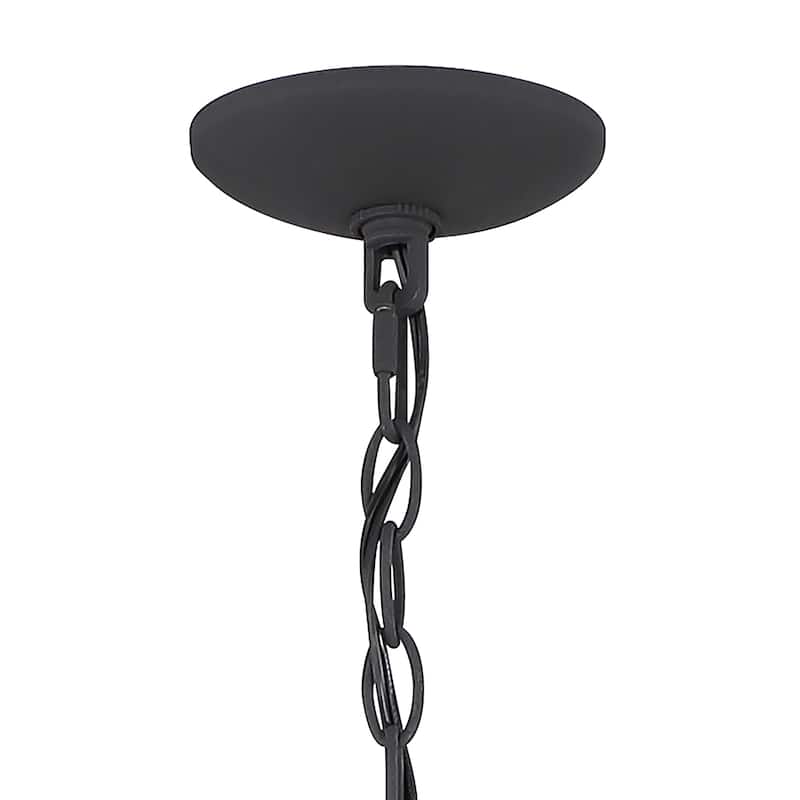 Farmhouse Black 15-light Tiered Chandelier for Dining Room - 27.5