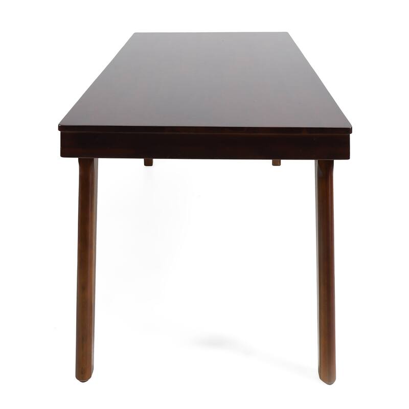 Risi Dining Table, Dark Brown Acacia Wood Frame, Rectangular 70 Inch Top