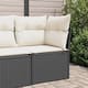 Option Black and cream corner sofa