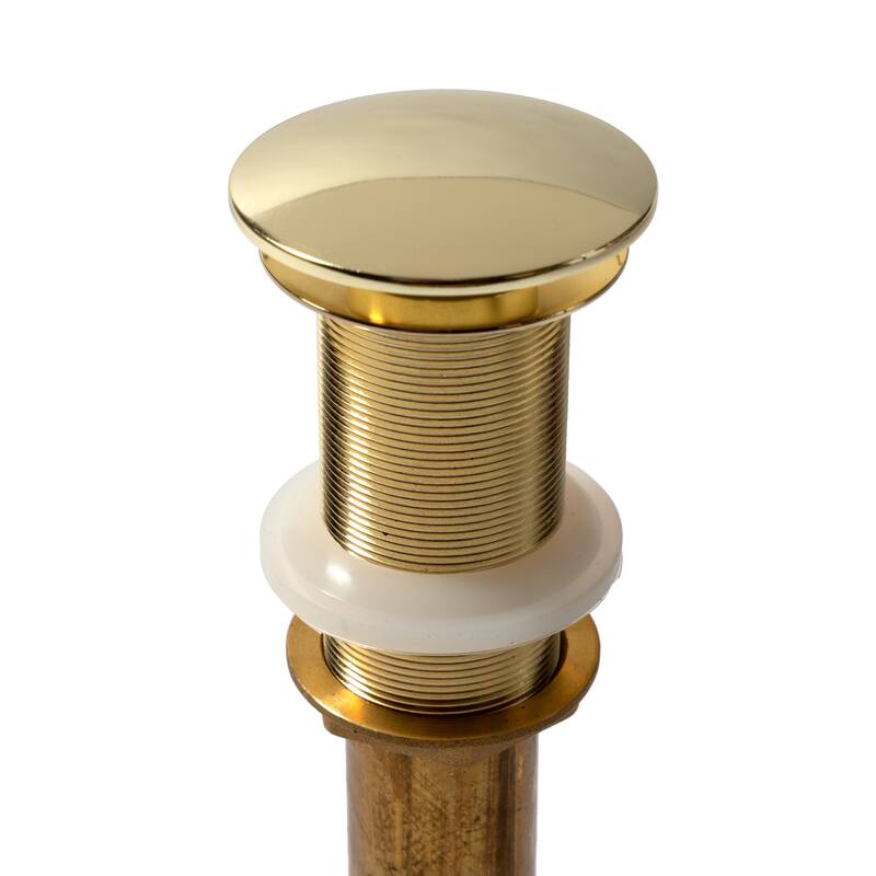 SinkSense 1.5" Pop-Up Sink Drain in Satin Gold - No Overflow
