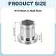 preview thumbnail 27 of 26, Faucet Aerator Adapter, Male to Male Brass Faucet Adapter with Washer for Kitchen Bathroom Sink Water Filter - Silver M16 Male to M22 Male, 20mm Length