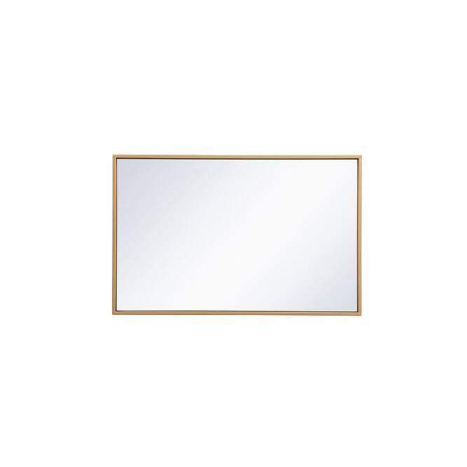 Elegant Lighting Eternity 28" x 18" Rectangular Flat Metal Framed