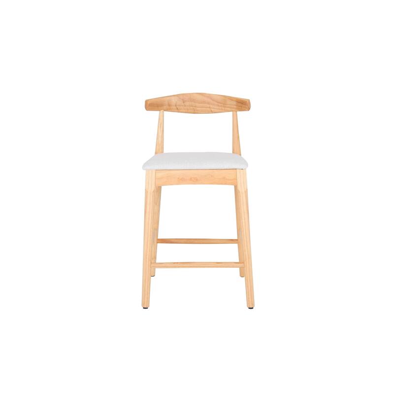 Mid-Century Modern Design Solid Wood Counter Stools ,Upholstered Counter Stools With Wood Legs