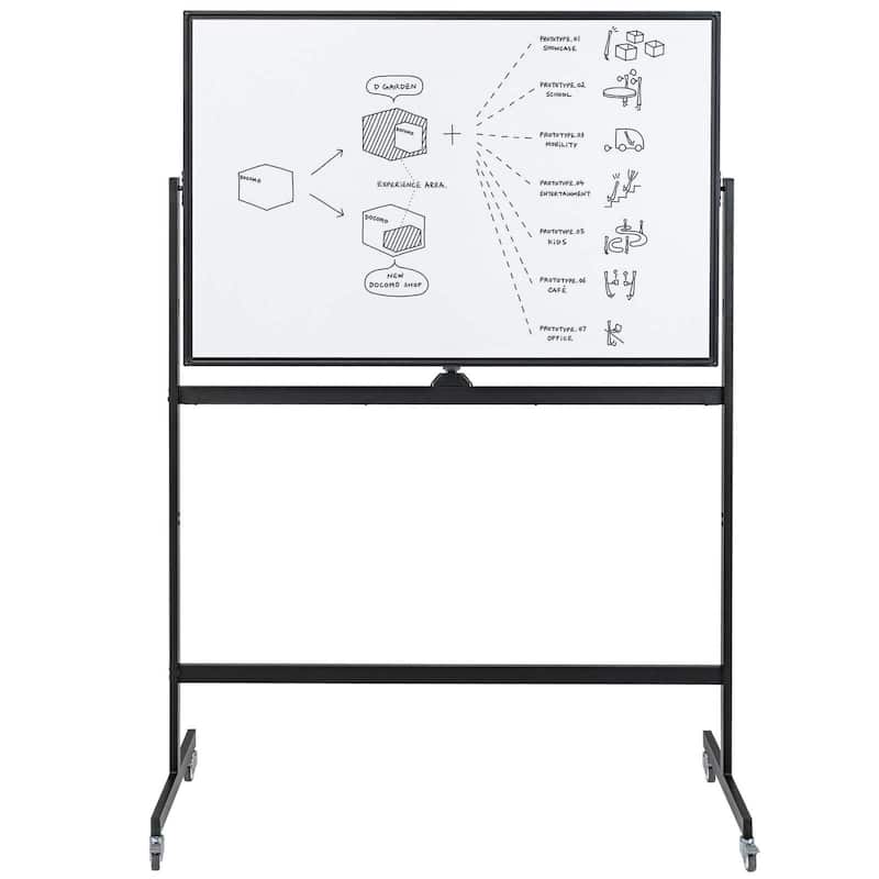 Costway 32 x 48'' Portable Rolling White Board Reversible Dry Erase - See Details