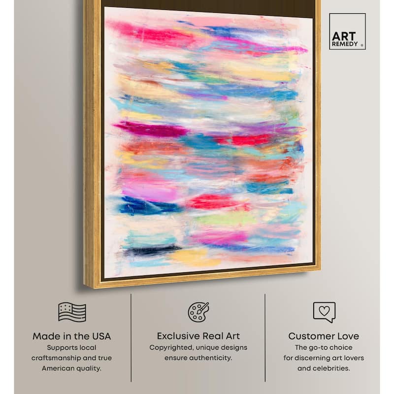 Color Bands Canvas by Art Remedy