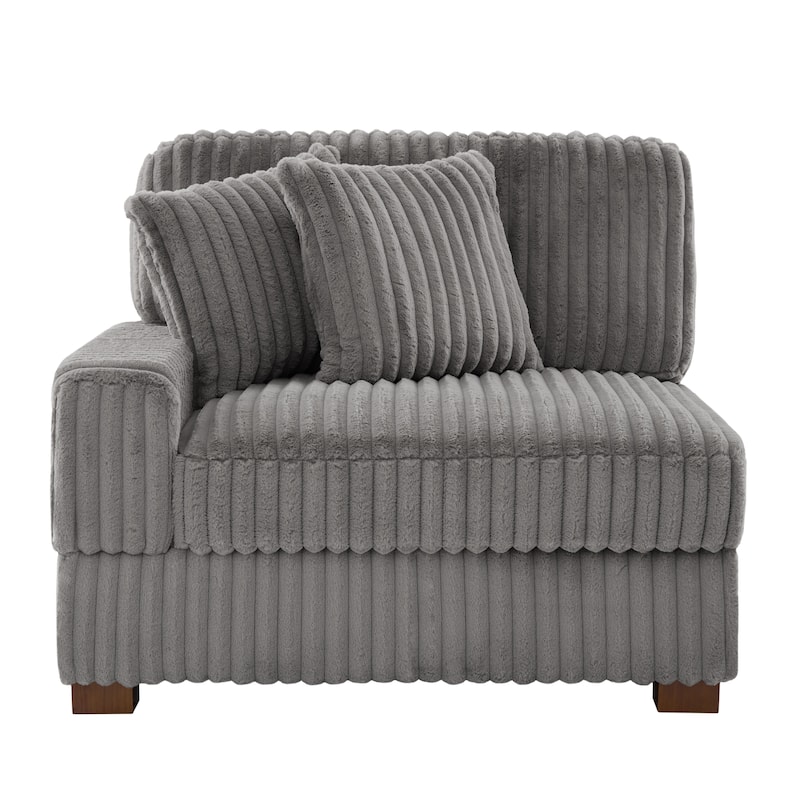 Cotton Flannel Armchair Sofa Corner Chairs for Living Room