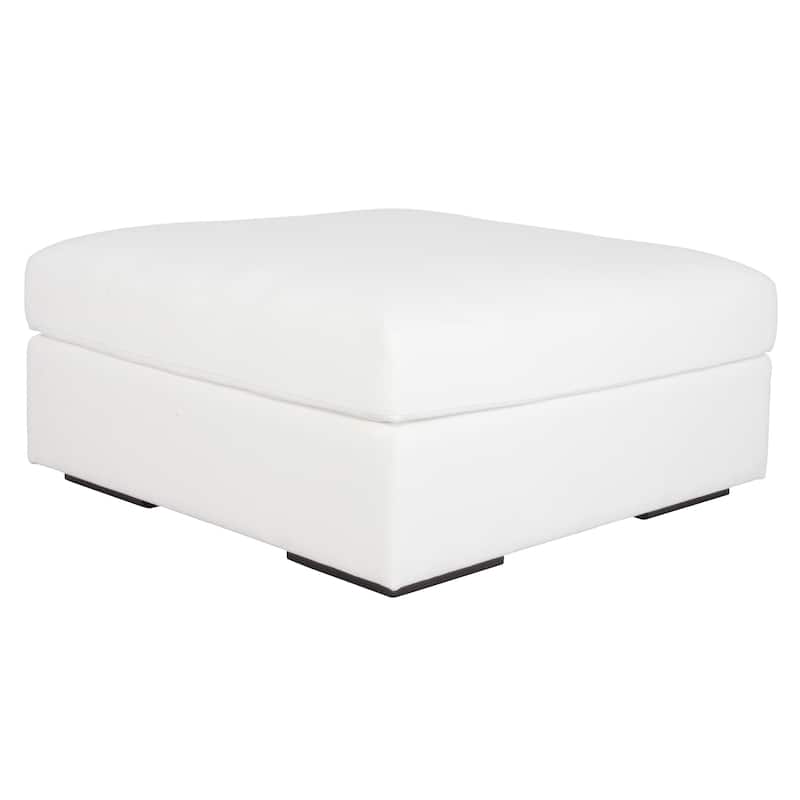 Uttermost Refuge Arctic White Sofa Ottoman - 20"Hx 40"Wx 40 "D