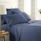 Vilano Series Extra Deep Pocket 6-piece Bed Sheet Set - Twin - Dark Blue
