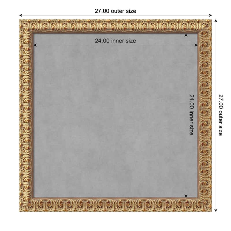 Amanti Art Florentine Gold Framed Magnetic Board - Board Size 24x24