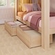 preview thumbnail 2 of 19, Mid-Century Modern Twin over Twin Bunk Bed with Storage Drawers