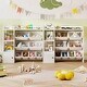 preview thumbnail 6 of 20, Costway Kids Toy Storage and Bookshelf, Wooden Bookcase with 4 Small - See Details