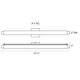 preview thumbnail 2 of 1, Tubo Slim Polished Chrome Drum Trim Large 33-inch LED Vanity
