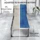 preview thumbnail 4 of 5, Outsunny Chaise Lounge Chair Outdoor Set of 2, 5-Position Adjustable Pool Lounge Chairs, Folding Tanning Chair Beach Lounger