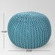 preview thumbnail 61 of 62, Moro Handcrafted Modern Cotton Pouf by Christopher Knight Home