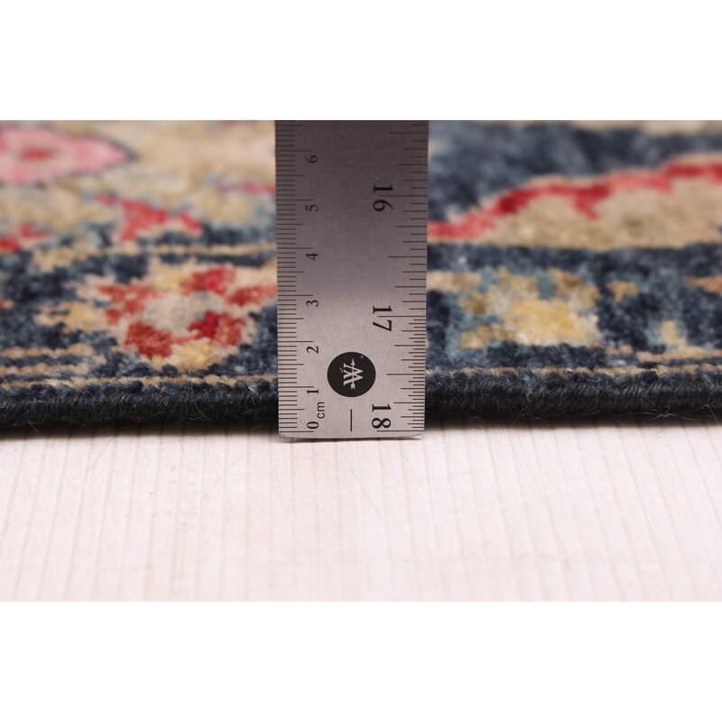 ECARPETGALLERY Hand-knotted Heritage Navy Wool Rug - 3'1 x 4'11