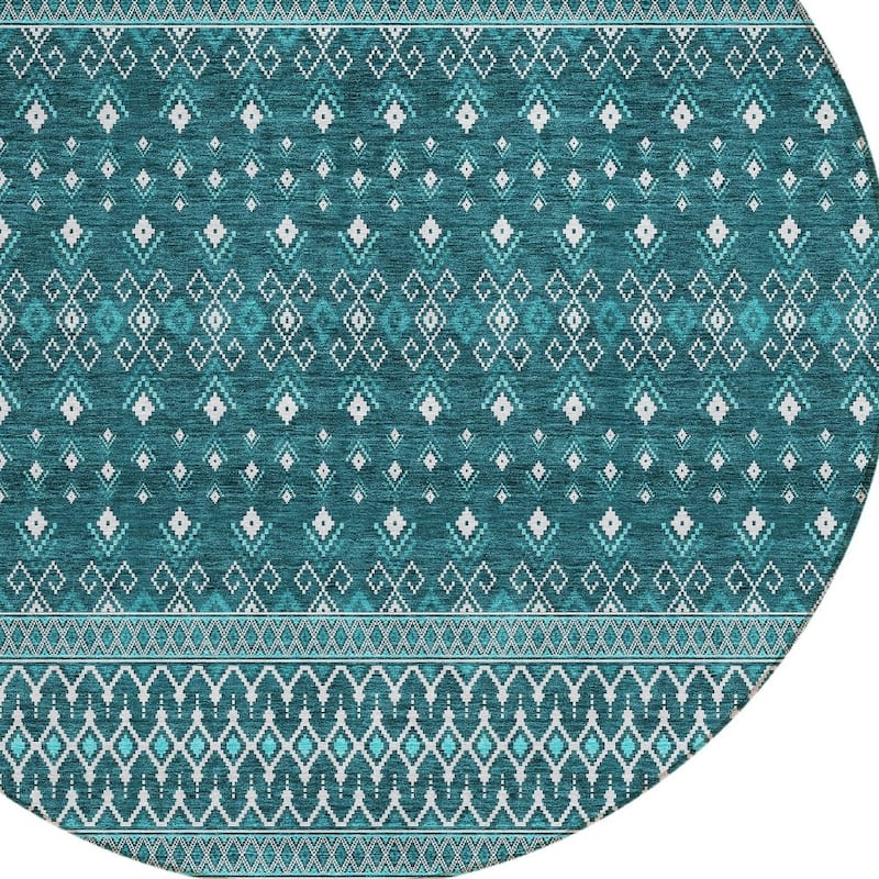 HomeRoots Tribal Transitional Rectangle Outdoor Rug
