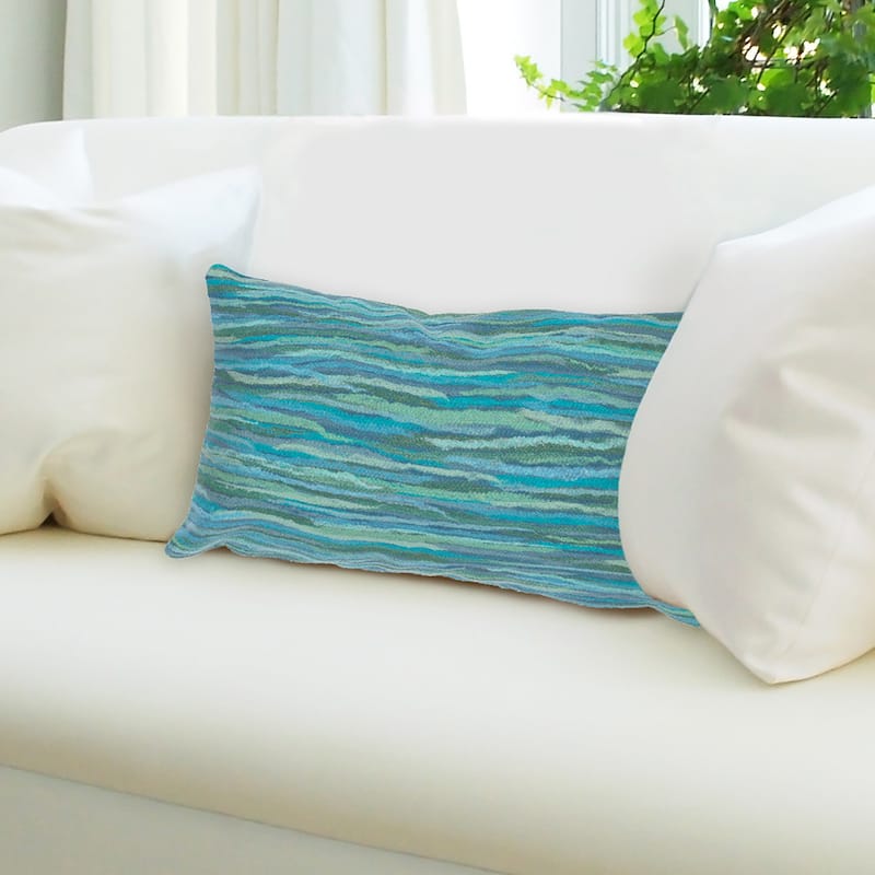 Liora Manne Visions III Broken Stripe Indoor/Outdoor Pillow