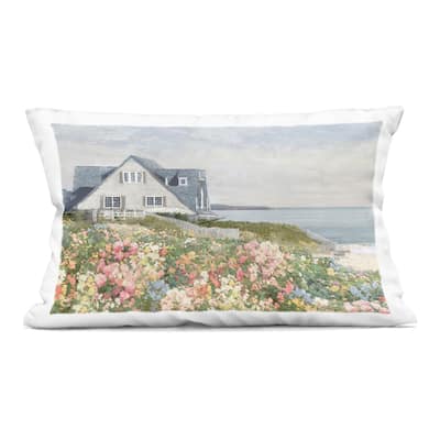 Stupell Coastal Cottage Meadow Decorative Printed Throw Pillow Design by Amber Sterling