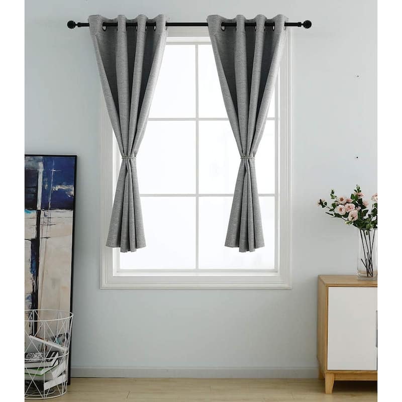 Slinding Glass Door Curtains, Blackout Extra Wide Patio Curtain Drapes Polyester Belmar Grommet Panel