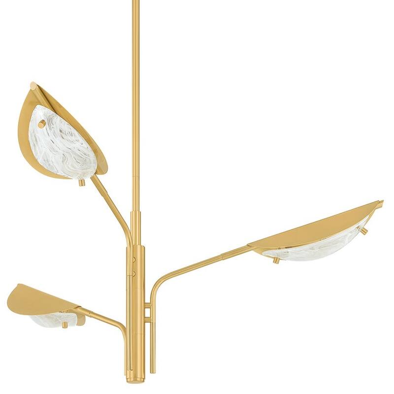 Hudson Valley Lighting 7503 Levin 3 Light 40" Wide Chandelier with - Aged Brass