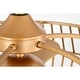 preview thumbnail 9 of 14, Marcelin 26-inch Matte Gold 6 Lights 3 Blades Lighted Ceiling Fan with Remote