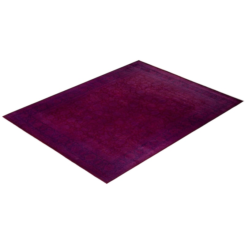 Fine Vibrance, One-of-a-Kind Hand-Knotted Area Rug - Red, 8' 2" x 10' 5" - 8' 2" x 10' 5"