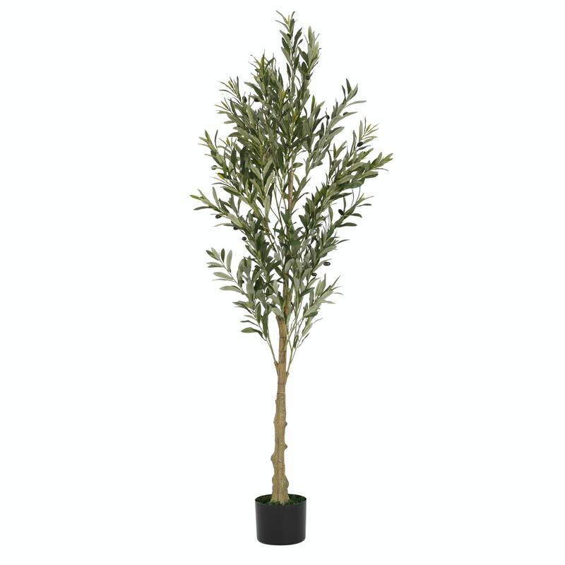 6' Artificial Olive Tree with Decorative Pot