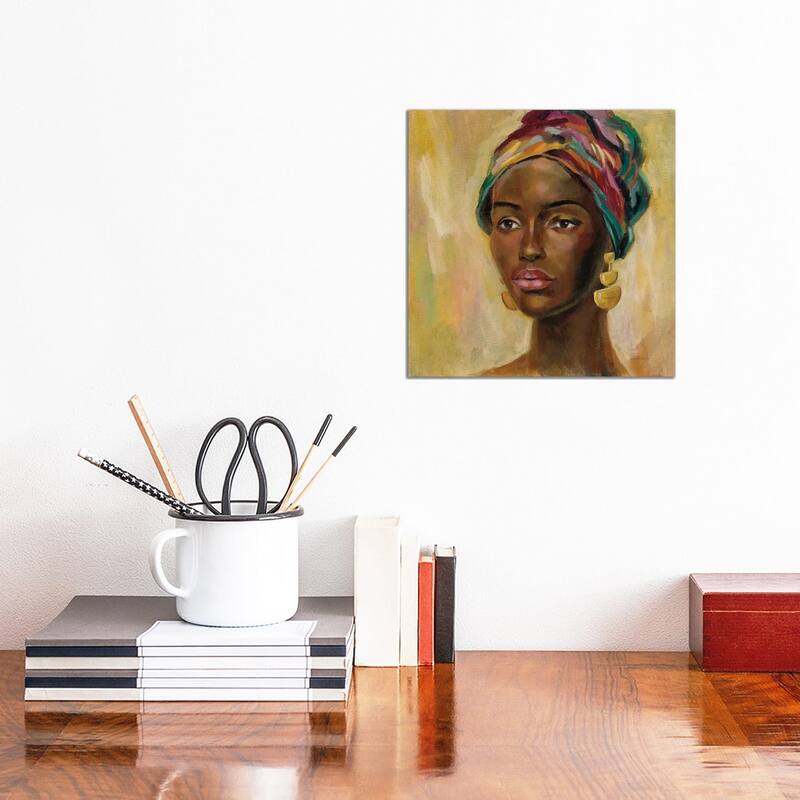 iCanvas "African Face II" by Silvia Vassileva Canvas Print - 12x12x1.5