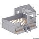 preview thumbnail 3 of 12, Full Size House Low Loft Bed