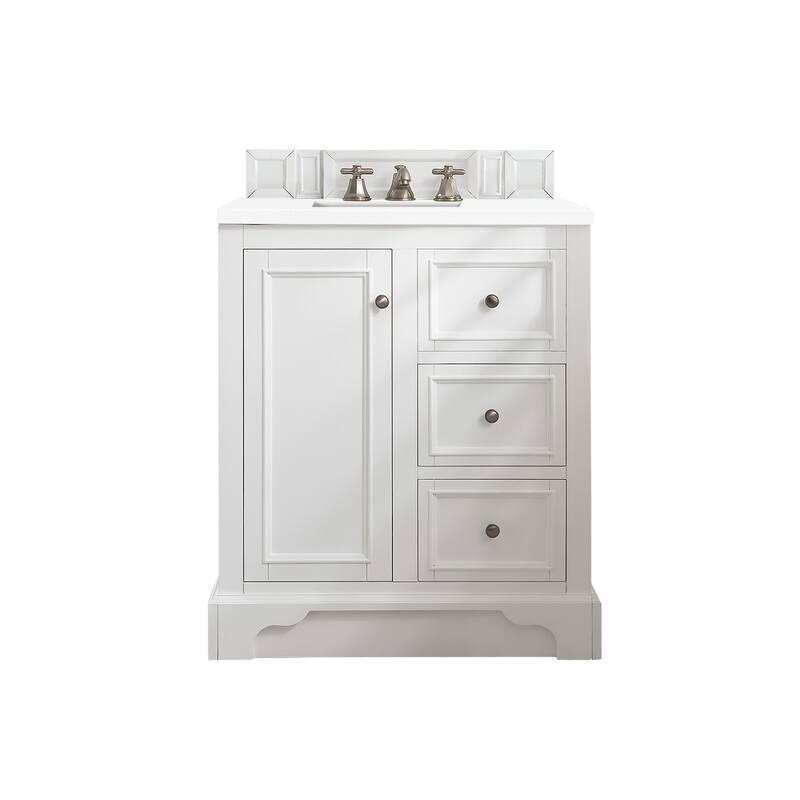 James Martin Vanities 825-V30-3WZ De Soto 30" Free Standing Single - Bright White - Painted