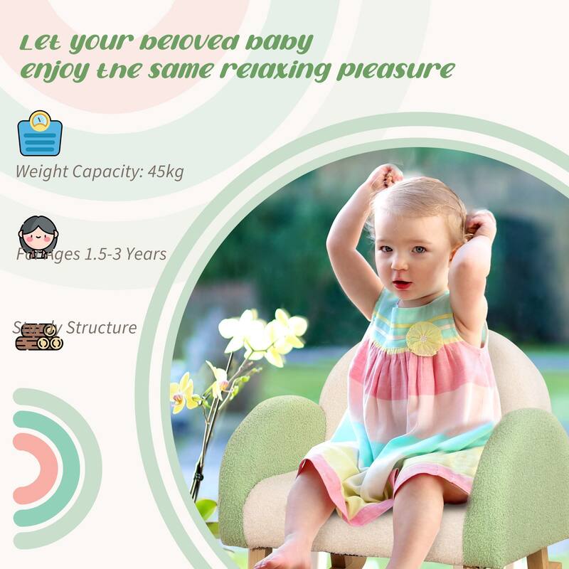 Durable Wooden Frame with Soft Faux Lamb Fleece for Nurseries and Playrooms