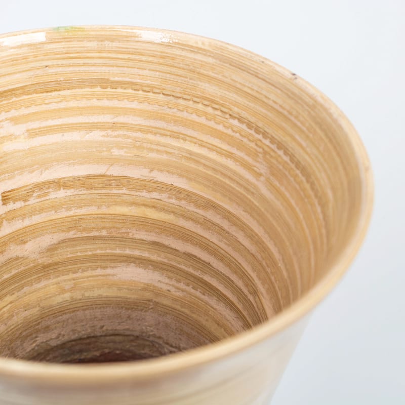 Uniquewise Classic Bamboo Floor Vase Handmade, For Dining, Living Room, Entryway, Fill Up With Dried Branches Or Flowers
