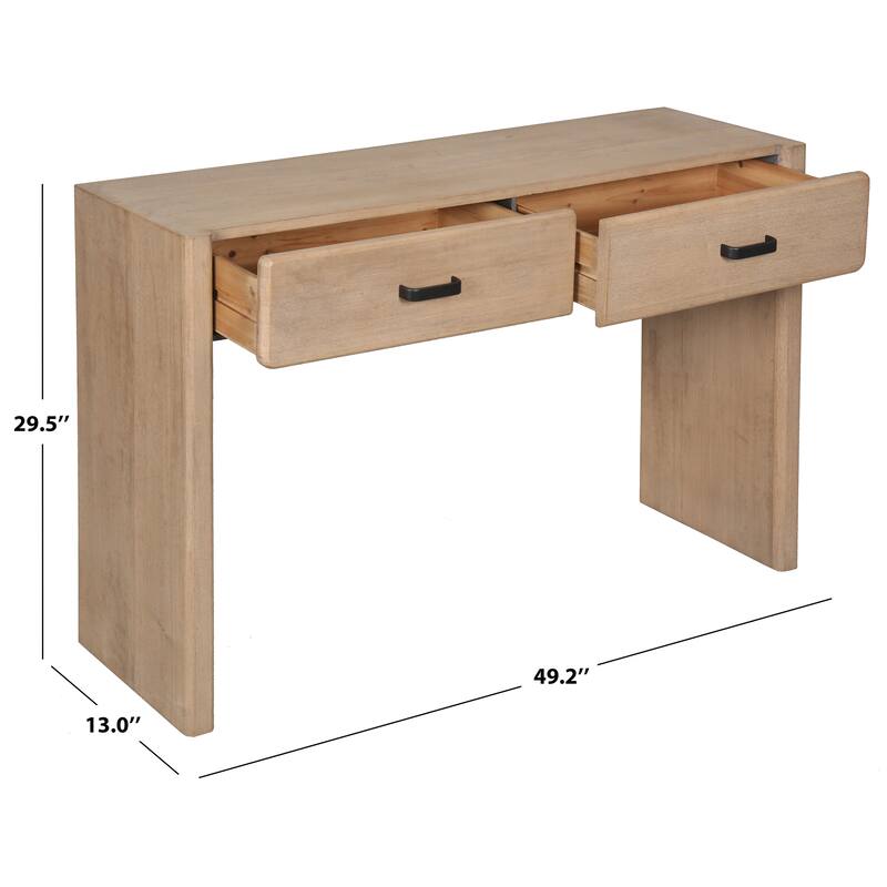 SAFAVIEH Couture Wynnrosa 2-Drawer Console Table - 49"W x 13"D x 30"H