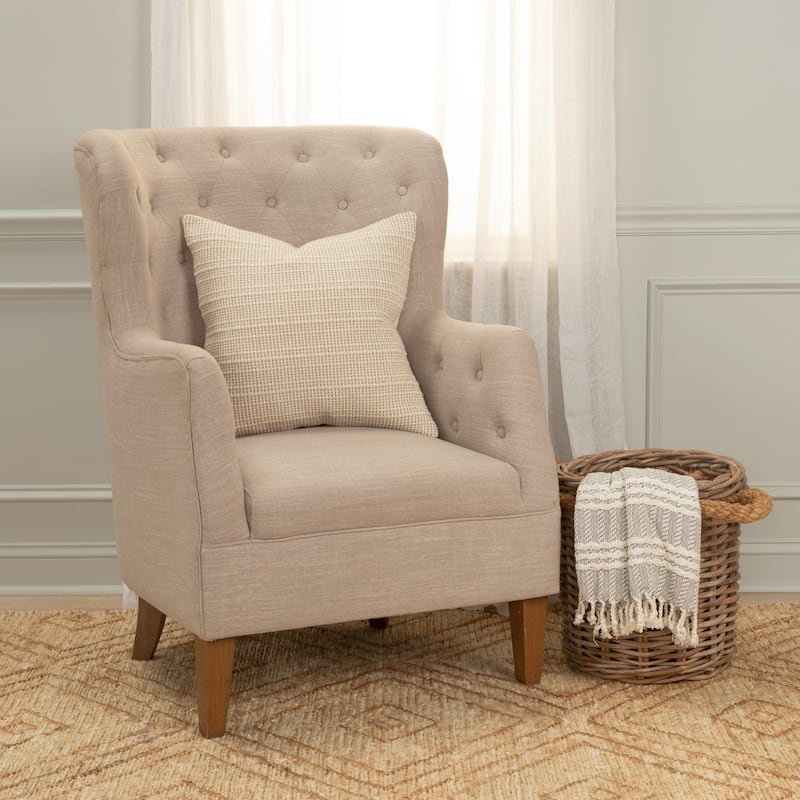 Rizzy Home Transitional Poly Filled Pillow - 20" x 20"
