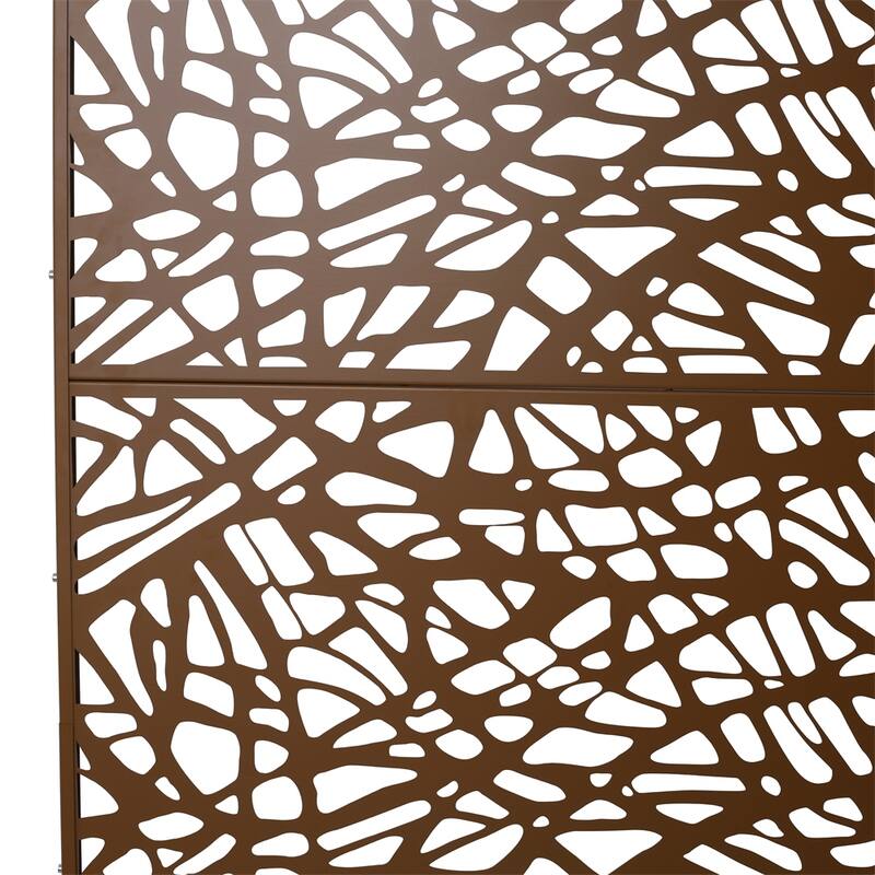 Outdoor & Indoor Privacy Screen Metal Privacy Screen 76" H×48" W