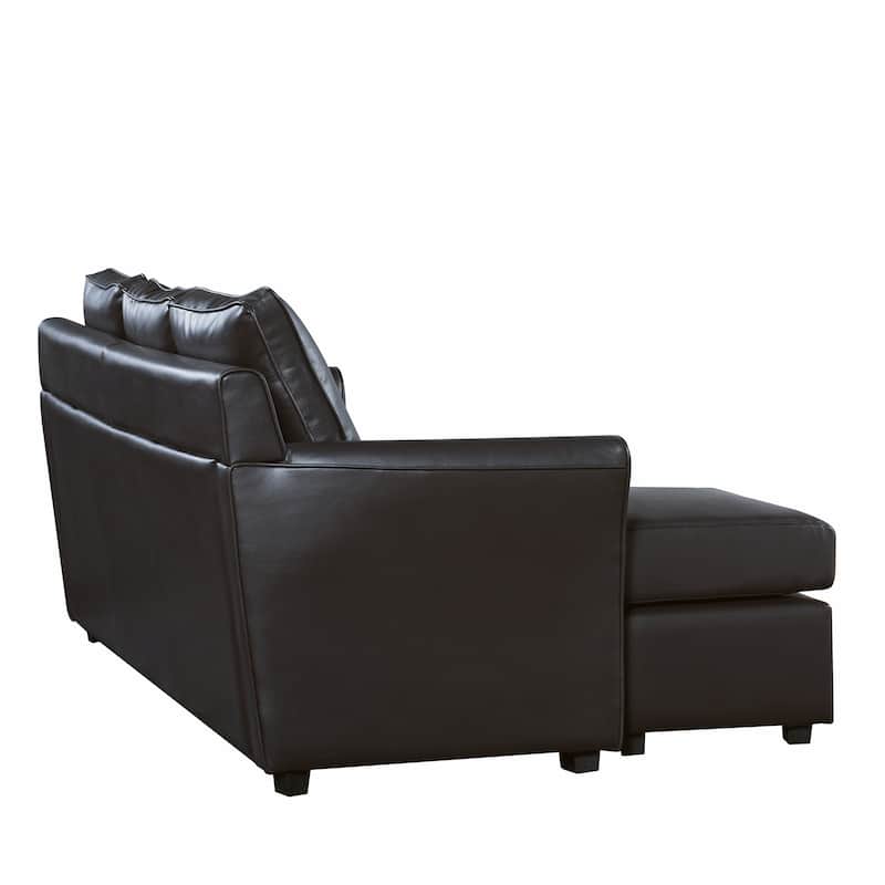 Golt Contemporary Faux Leather Upholstered L-Shaped Sectional by Furniture of America