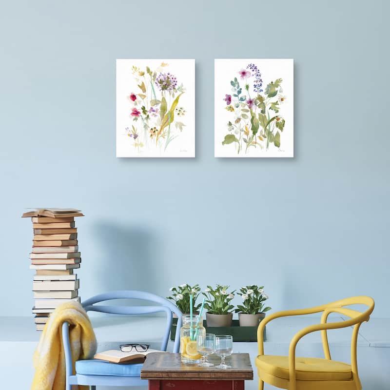 Bloom Delight Flow, Bloom Delight Wave by Annabel Fairfax Canvas Art Prints