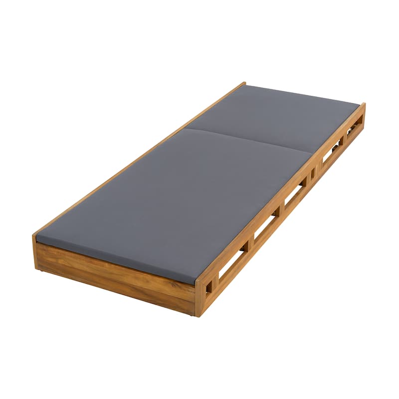 Christopher Knight Home - Aurelius Outdoor Acacia Wood Chaise Lounge Set